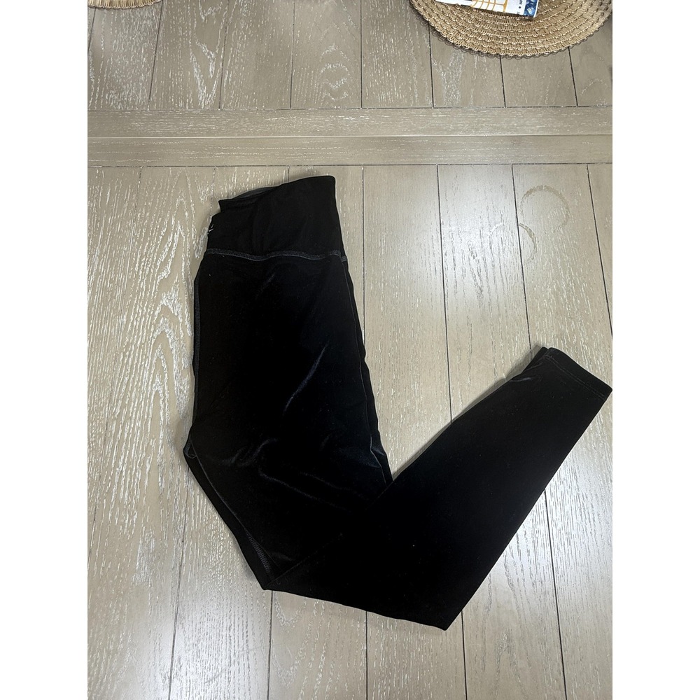 Beyond Yoga Motion Leggings XL Black‎ Velvet High Waisted Made in USA Yoga Pants